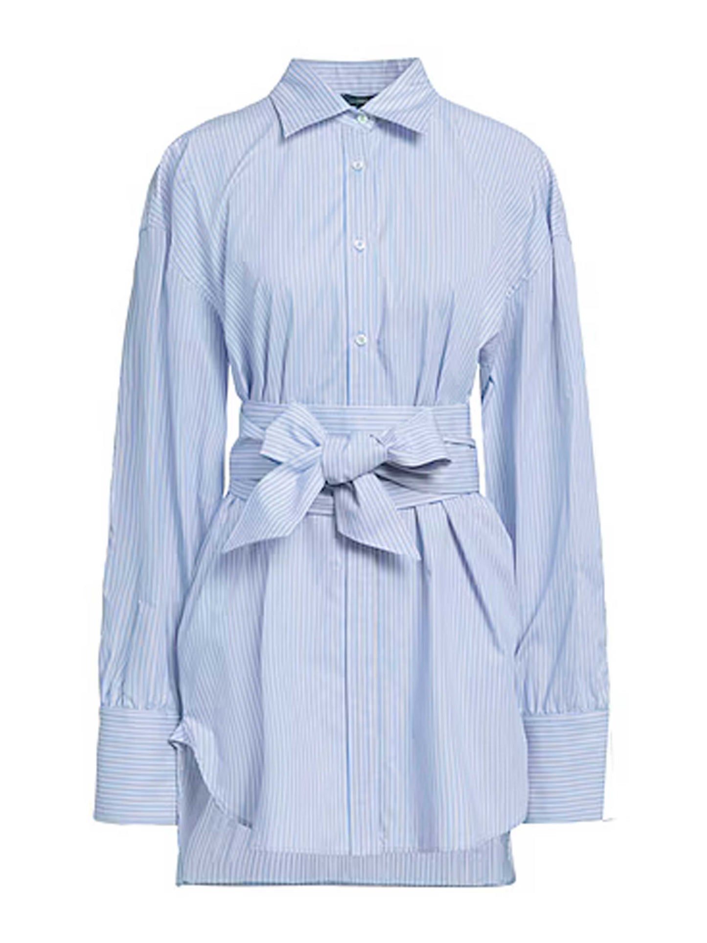 chemise avec rayures et ceinture
