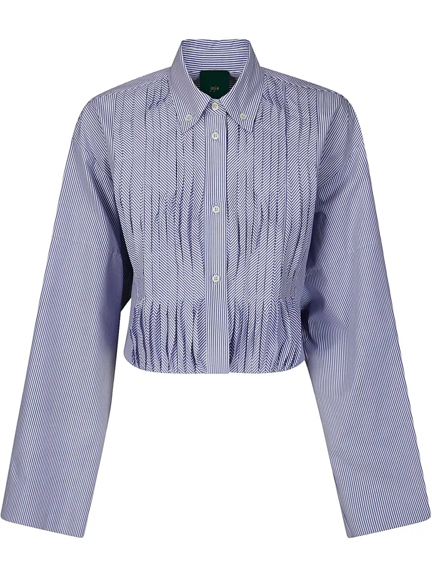 chemise à rayures avec plis