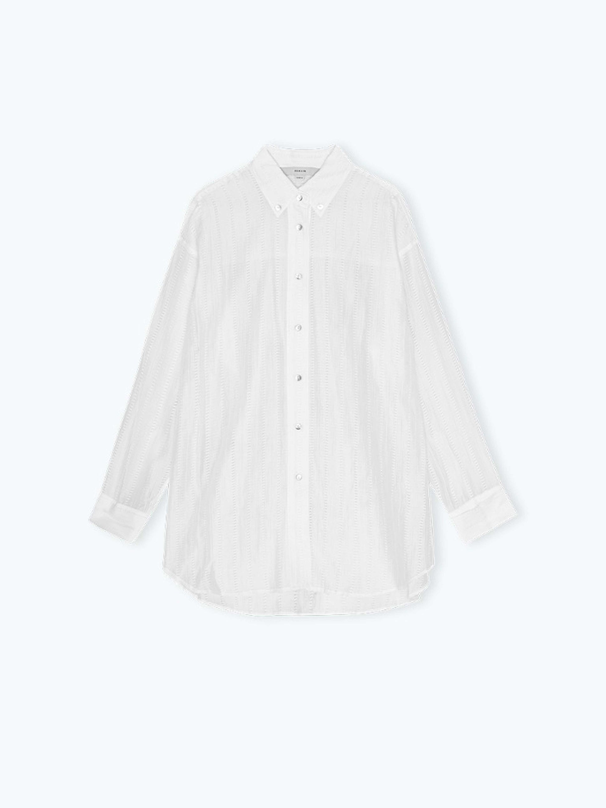 chemise blanche ajourée oversize
